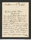 Nachlass Franz Steindachner, Brief von Josef Schneider an Franz Steindachner (22.09.1909), Inv.Nr. 463.01, Seite 1